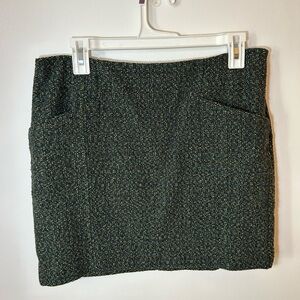 Outback Red by The Limited Green Tweed Skirt | Size 10